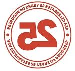 Logo of American Stroke Association's 25th anniversary